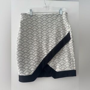 NWT Express Black and White Geometric Pencil Skirt
